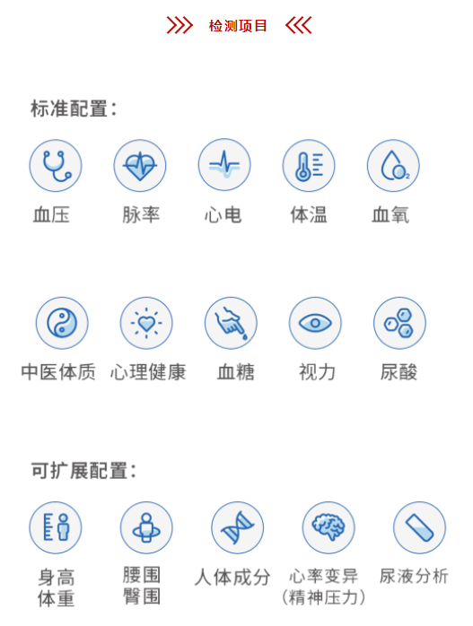 健康管理檢測(cè)項(xiàng)目